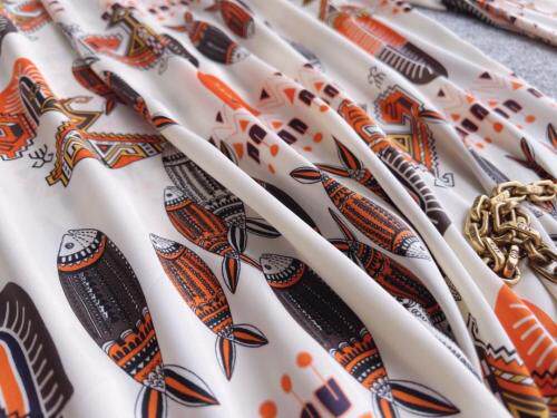 【现货】2021春季新品真丝缎面印花衬衫，女装衬衫，七七迷兰