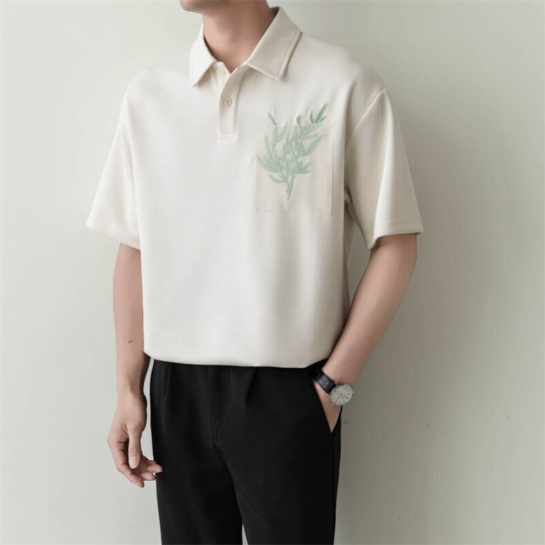夏男翻领POLO衫拼色男休闲宽松休闲衬衣轻熟风A236-82563-P60,男装Polo衫,电商A236