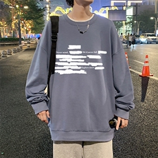 圆领卫衣男超大码胖子肥佬大号长袖t恤S6445-P28，男装卫衣，电商A040