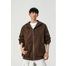 春季皮衣美式潮牌青少年百搭夹克情侣春装外套XZ102B-1-JK2563P85，男装皮衣，星座102B-1