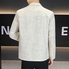 春季高品质简约百搭潮流休闲翻领夹克外套上衣男7958P90，男装夹克，电商B226