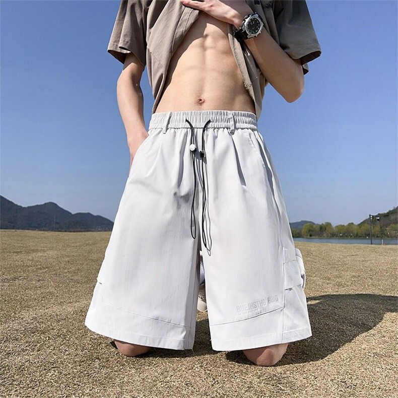 五分裤男女韩版潮流宽松百搭帅气2026夏季ins休闲短裤K6272-P45,男装牛仔裤,星座412-2