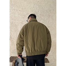 现货美式高街休闲棉衣夹克三防立领纯色户外工装加厚棉服外套，男装夹克，电商A486