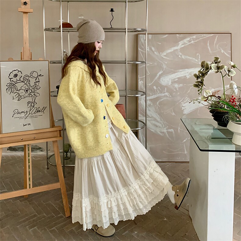 慵懒风灰色连帽毛衣开衫外套女秋季2025新款高级感宽松针织上衣潮,针织衫/毛衣,2C010