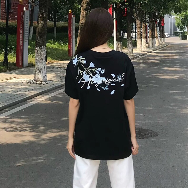 万针全刺绣解构设计260克重磅双纱纯棉高品质美式高街短袖T恤特35图片