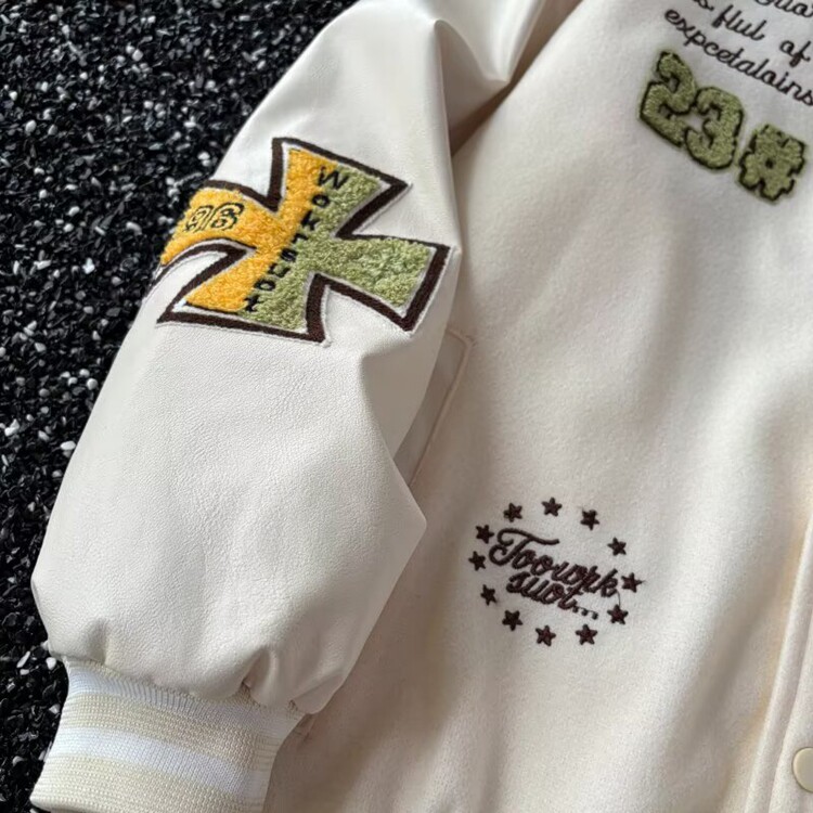 美式复古棒球服男女春秋款重磅刺绣vintage2025夹克宽松洋气外套,男装夹克,星座218-8
