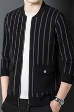 SV7819男士2023年秋季新款长袖休闲加厚针织开衫外套P115图片