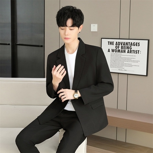X508-P90  2025秋装时尚男士休闲商务小西装西服外套图片