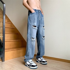 青春流行ins男直筒水洗牛仔裤M715P40，男装牛仔裤，星座1116-2