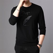 J8517钱塘2020-1秋冬男士新款高端卫衣打底衫长袖贴身舒适P52，男装卫衣，钱塘207-1