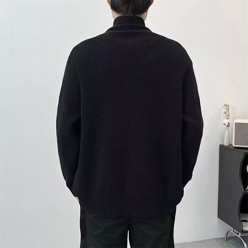 冬季小众设计感V领针织开衫男款宽松百搭慵懒轻熟风毛衣外套MY888,男装针织衫/毛衣,星座506
