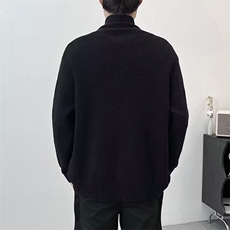 冬季小众设计感V领针织开衫男款宽松百搭慵懒轻熟风毛衣外套MY888，男装针织衫/毛衣，星座506