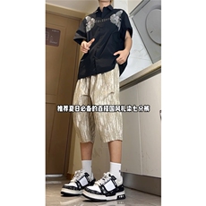 2025夏装飞鹰印花短袖衬衫男夏季宽松休闲半袖衬衣CS608-特P40，男装衬衫，电商A006