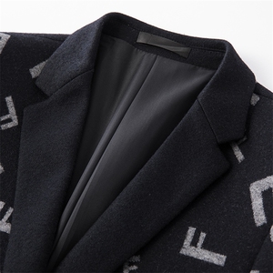 新款男秋季休闲中年男款羊毛外套秋款羊毛西服上衣ASD588138-P270图片