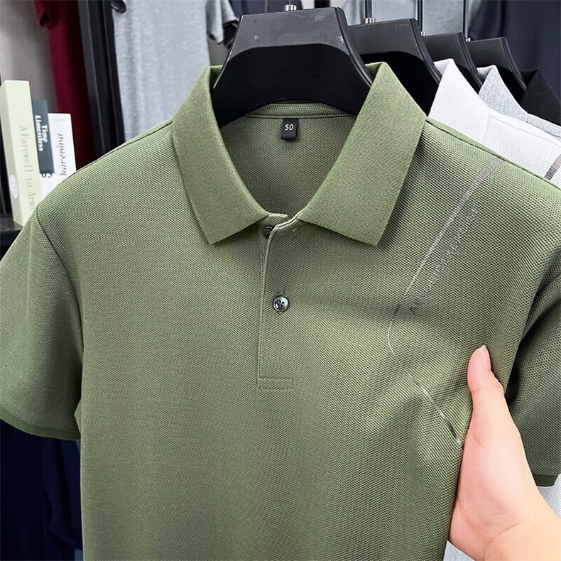 夏季纯棉短袖翻领POLO衫男T恤潮流品质上衣体恤男装,男装Polo衫,钱塘6003（原4033）
