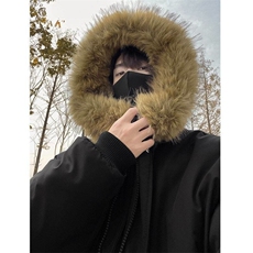 毛领夹棉工装棉服外套女宽松保暖夹克棉衣，男装夹克，星座506A