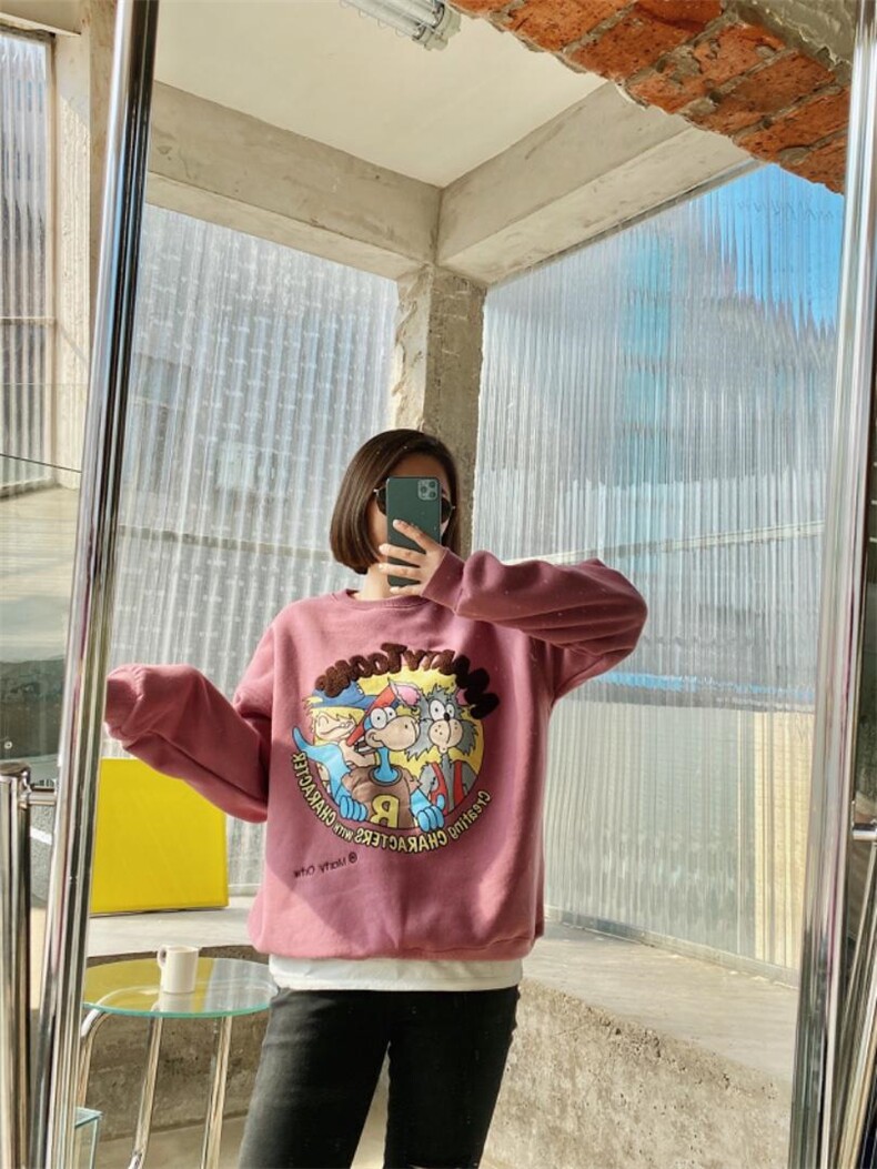 2021/加绒卫衣/NEW，女装卫衣/绒衫，潘朵拉