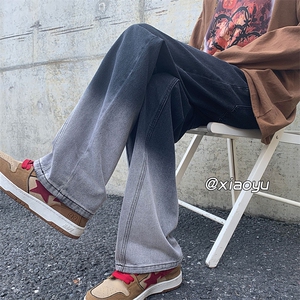 XZ616 早秋新款重磅破缝设计感休闲水洗渐变牛仔裤 TY501 P55控68图片