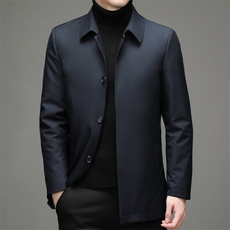 新款冬装可卸内胆羽绒服中长款休闲中年爸爸装外套ZL32133-P195,男装羽绒服,电商B212（原钱塘6029）