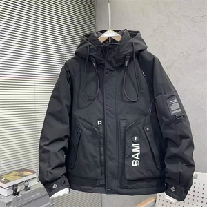 2026新款男士休闲宽松夹克百搭工装羽绒服外套图片