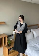 现货秋季俩件套连衣裙，女装连衣裙，欧尚时