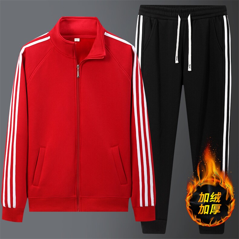 青春活力秋冬新款三叶草同款三件套装男男装，男装休闲套装，宏恒