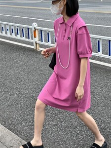 2022夏季Polo连衣裙,女装连衣裙,雷洛奇丽