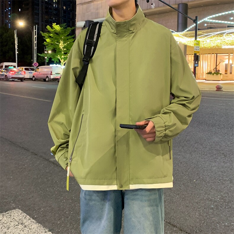 工装夹克男春秋季潮外套青少年美式复古上衣JK215-P73,男装夹克,星座308B-2