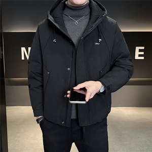 M-3XL B353 3815 P220 黑连帽2025冬羽绒服【标50控活动价338】图片