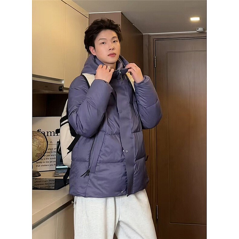抖音--楠哥私服--云感可叠背包廓形连帽百搭款羽绒服yrf588-TP305,男装羽绒服,电商A089-1