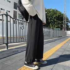 新款冰丝休闲裤裤子男学生运动直筒九分裤2023-特批20,男装休闲裤,星座718-1