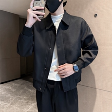轻熟风高端短款纯色宽松韩版外套风衣夹克男A236-FY8017-P125，男装夹克，电商A236