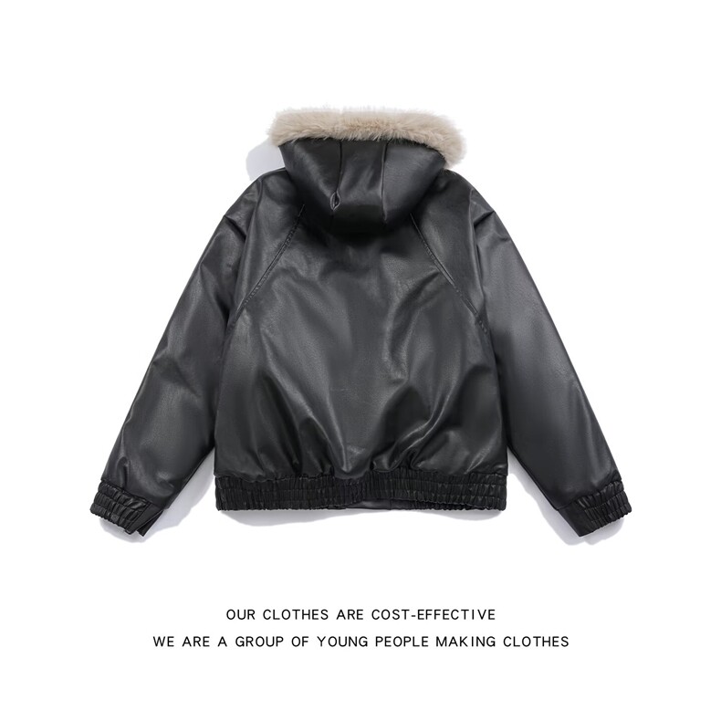 美式复古男女外套秋冬炸街毛领连帽棉服加厚座山雕夹克MF362-P108,男装夹克,星座412-3
