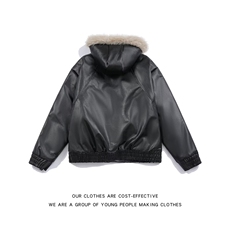 美式复古男女外套秋冬炸街毛领连帽棉服加厚座山雕夹克MF362-P108，男装夹克，星座412-3