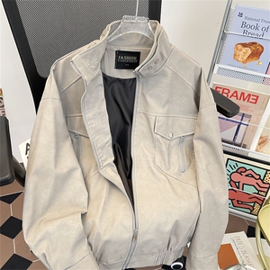 美式外套男春秋款潮牌夹克工装痞帅棒球服JK6230-P73图片