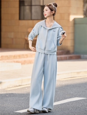 休闲风2026年春季两件套长袖长裤宽松两件套套裤女装运动休闲女，女装套装/套裙，微微衣阁