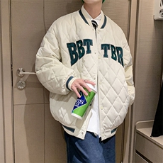 冬季新款棒球服刺绣棉衣外套男女宽松棉袄情侣棉服潮牌MY50-P75，男装棉衣，星座1008-2