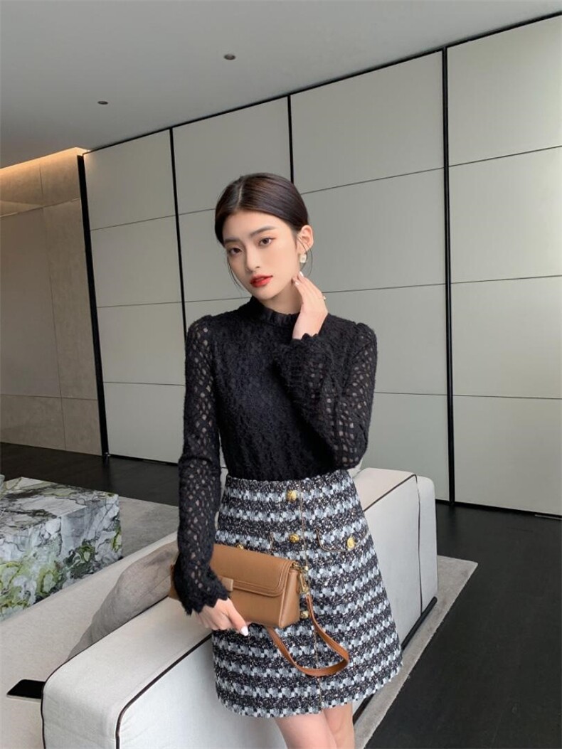 冬季新款半裙S—XXL，女装半身裙，束索