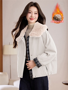 现货！现货！2025冬季新款加绒加厚棉衣棉服女图片