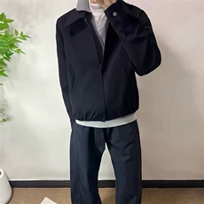 A170-P59翻领飞行夹克男美式短款休闲潮牌外套上衣高级感，男装T恤，电商B323A