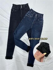 冬装羊羔绒小脚裤，其它，迷斯佳绣