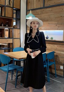 法式长款连衣裙,女装连衣裙,香水之恋