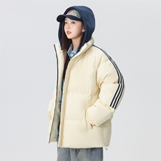 现货二开抖音得物三防织带加厚撞色连帽棉衣冬季棉服LL82567，男装棉衣，电商A486