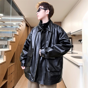 三合一冬季加厚刺绣皮棉衣男翻领棉服棉袄子潮A266-PYT0071-P120图片