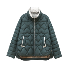 全年现货~2025冬季新款羽绒服撞色时尚短款白鸭绒外套，女装羽绒服，忆绮罗