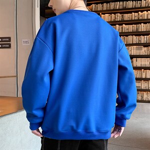 好质量！男士长袖t恤卫衣男秋季潮牌衣服学习潮流百搭W626图片