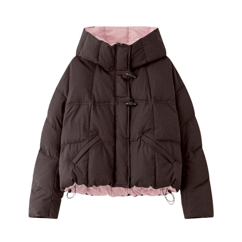 【新款】25冬季新款新标90撞色短款羽绒服D127P345K518,女装羽绒服,2D008