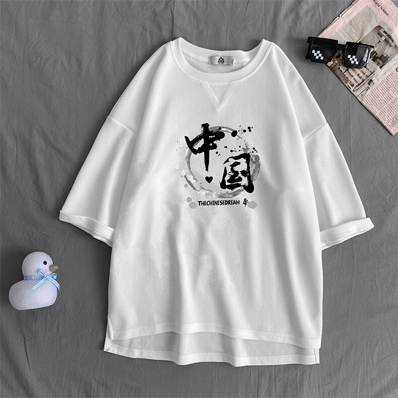 Q11134-P30 春夏季七分袖t恤男大码五分袖男短袖中袖图片