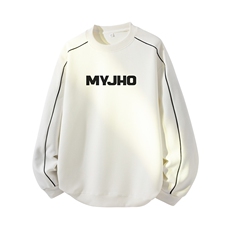 得物供货、复合重磅420克现货圆领卫衣宽松HD019-1-YLT25332-P35，男装卫衣，电商019-1