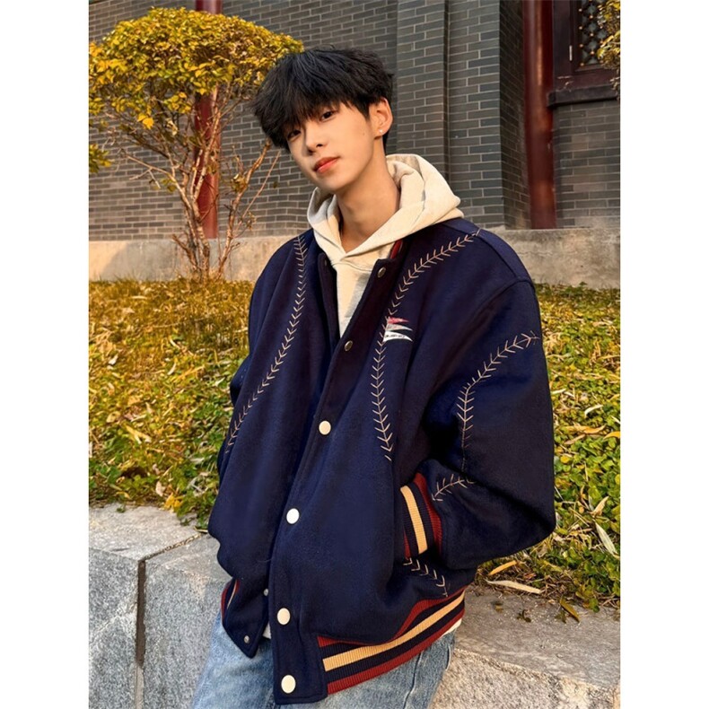 1506-1/MA5031/P76新款潮流冬季宽松棒球棉服男女同款小众设计，男装棉衣，星座1506-1